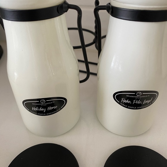New Milkhouse Candle set & holder - Picture 2 of 5
